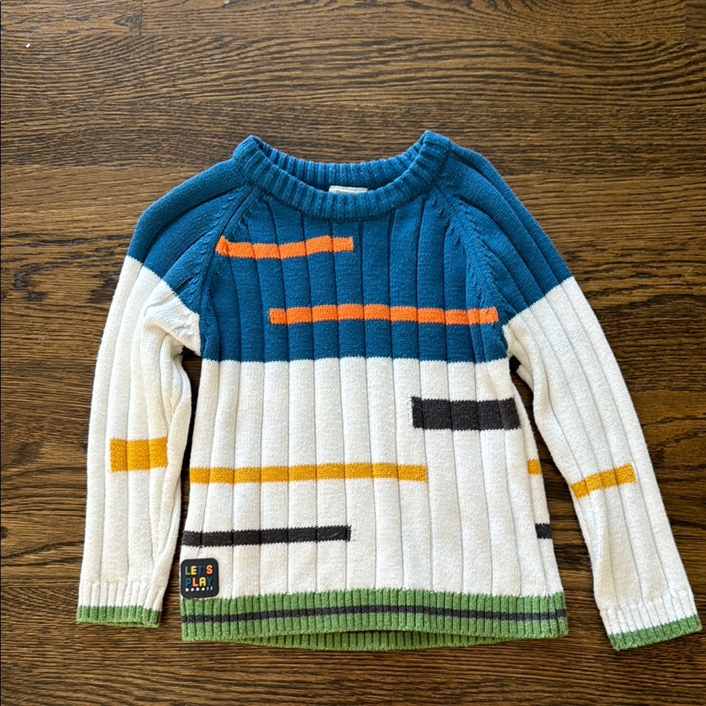 Colorful Striped Sweater for Toddler Boy